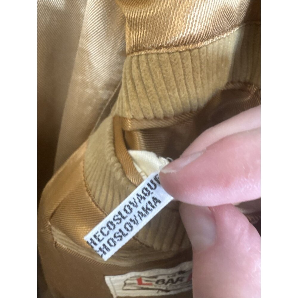 Vintage L-Bar-H Western Corduroy Sport Coat Blazer Tan Western USA Made‎ 38R - Picture 10 of 12